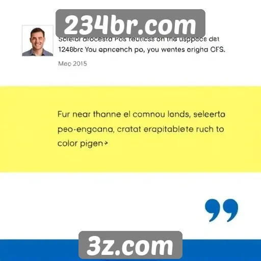 Feedback dos usuários sobre a experiência em 234br.com